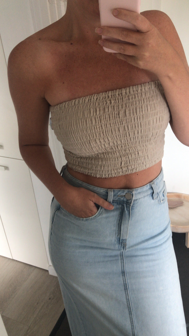 Boob Tube - Oat