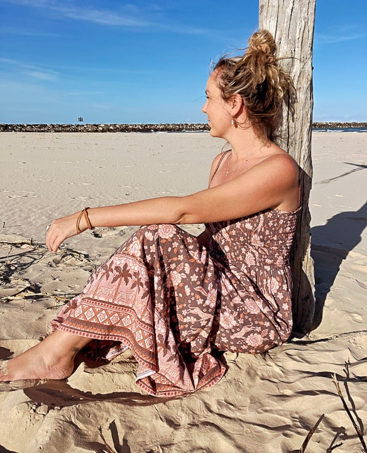 Penida Dress - Desert Palm