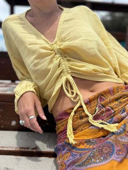 Ramie Top - Soft Yellow