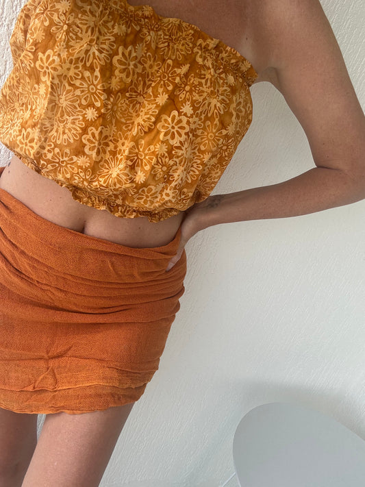 Boob Tube - Flower Print